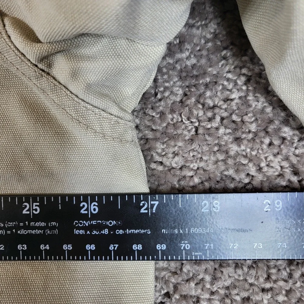 Levi Strauss & Co. XXL Men's Flannel Lined Shacket Jacket Beige Read*‎ - Picture 7 of 10